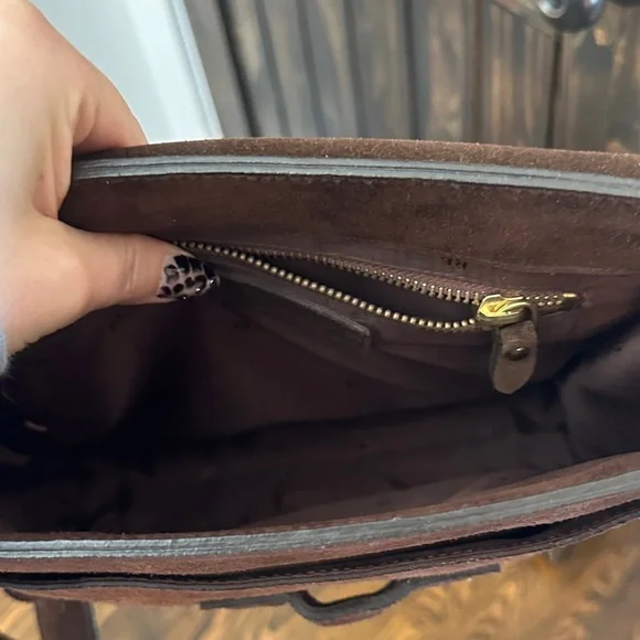 Vintage Suede Ralph Lauren Messenger Bag - Picture 8 of 9